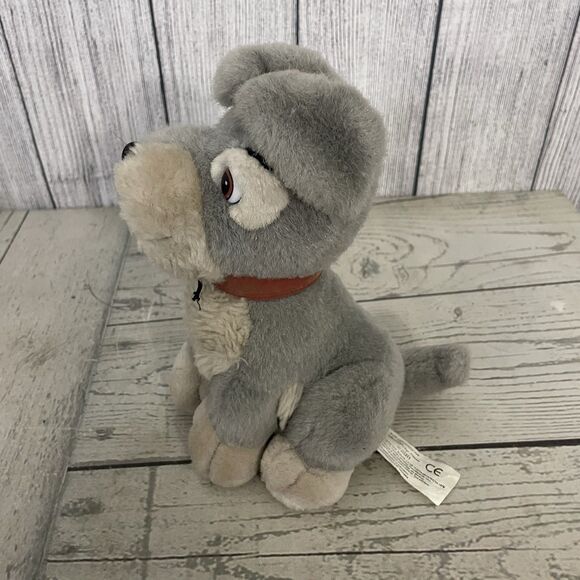 VTG 90's Disney Lady And The Tramp Plush Set Of 2 8" Tramp & 7" Lady Cute - Picture 5 of 16